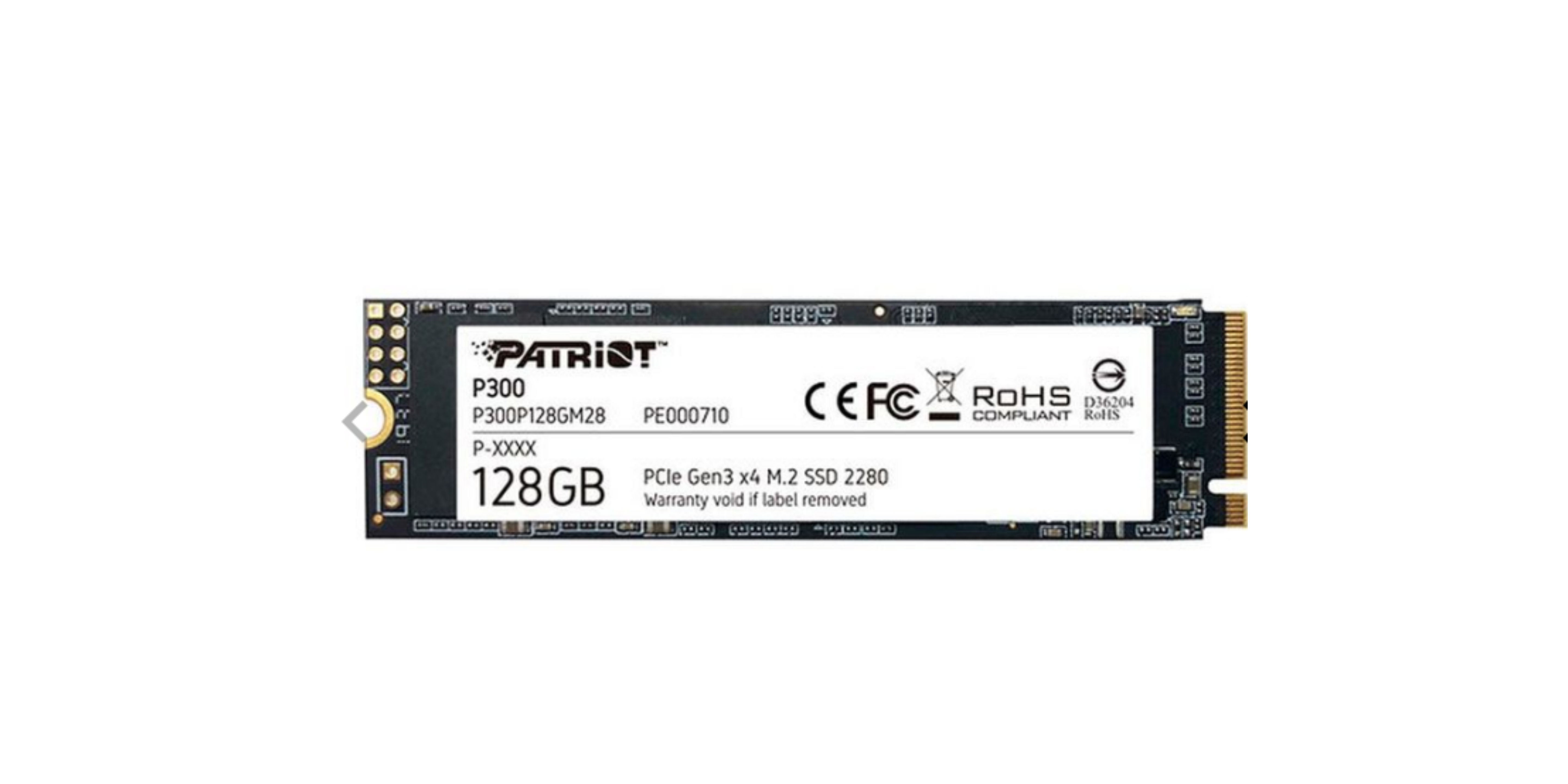 SSD M.2  128GB Patriot P300 NVMe, PCIe,